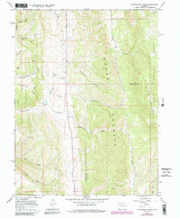 Thirteenmile Creek 1966 topographic map thumbnail