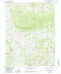 Thirtynine Mile Mountain 1983 topographic map thumbnail
