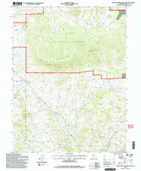 Thirtynine Mile Mountain 1994 topographic map thumbnail