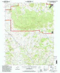Thirtynine Mile Mountain 1994 topographic map thumbnail