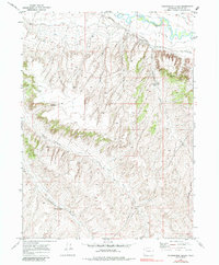 Thornburgh Gulch 1969 topographic map thumbnail