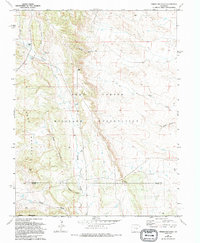 Timber Mountain 1961 topographic map preview
