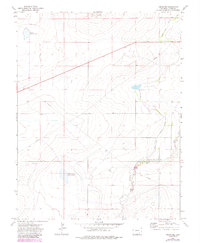Timpas NE 1972 topographic map thumbnail
