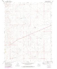 Timpas NW 1972 topographic map thumbnail