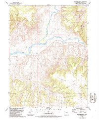 Twelvemile Mesa 1986 topographic map thumbnail