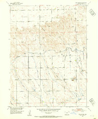 Twin Buttes 1953 topographic map thumbnail