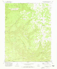 Uncompahgre Butte 1973 topographic map thumbnail