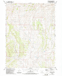 Wapiti Peak 1986 topographic map thumbnail