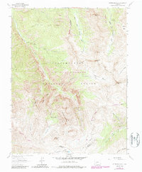 Wetterhorn Peak 1963 topographic map thumbnail