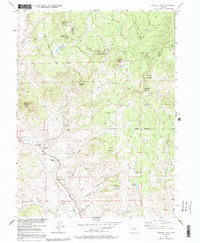 Whiteley Peak 1956 topographic map thumbnail