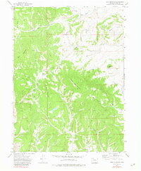 Wolf Mountain 1971 topographic map thumbnail