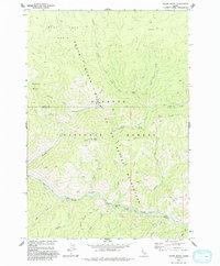 Acorn Butte 1973 topographic map thumbnail