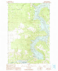 Ahsahka 1990 topographic map preview