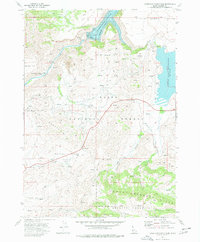 Anderson Ranch Dam 1973 topographic map thumbnail