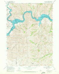 Arrowrock Dam 1969 topographic map thumbnail