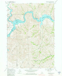 Arrowrock Dam 1969 topographic map thumbnail