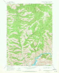 Arrowrock Reservoir NE 1969 topographic map thumbnail