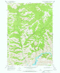 Arrowrock Reservoir NE 1969 topographic map thumbnail