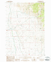Badger Creek 1987 topographic map thumbnail