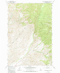 Badger Spring Gulch 1966 topographic map thumbnail