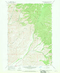 Badger Spring Gulch 1966 topographic map thumbnail
