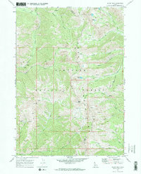 Baker Peak 1970 topographic map thumbnail