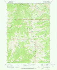 Baker Peak 1970 topographic map thumbnail