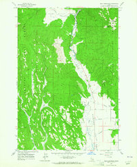 Bally Mountain 1963 topographic map thumbnail