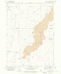 Bear Den Butte 1972 topographic map thumbnail