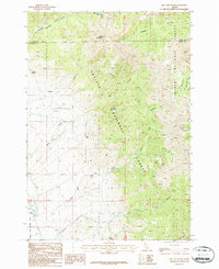 Bell Mountain 1987 topographic map thumbnail