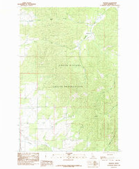 Benewah 1985 topographic map thumbnail