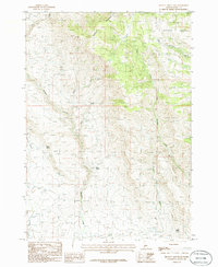 Bennett Mountain 1986 topographic map thumbnail