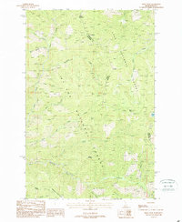 Berge Peak 1988 topographic map thumbnail