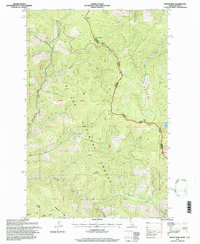 Berge Peak 1995 topographic map thumbnail