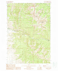 Big Creek Peak 1989 topographic map thumbnail