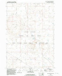 Big Foot Butte 1992 topographic map thumbnail