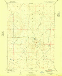 Big Foot Butte 1948 topographic map thumbnail