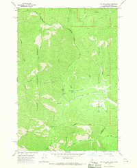 Big Hole Pass 1966 topographic map thumbnail