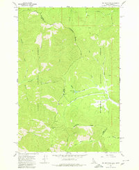 Big Hole Pass 1966 topographic map thumbnail