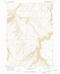 Big Horse Basin Gap 1972 topographic map thumbnail