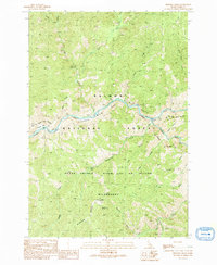 Bighorn Crags 1991 topographic map thumbnail