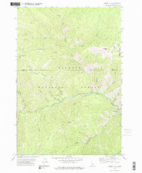 Bismark Mtn 1973 topographic map thumbnail