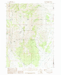 Black Pine Peak 1985 topographic map thumbnail