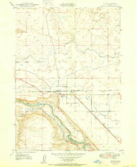 Bliss 1950 topographic map thumbnail