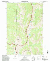 Blodgett Mountain 1994 topographic map thumbnail