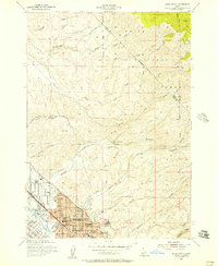 Boise North 1954 topographic map thumbnail