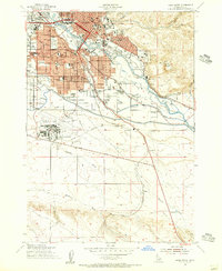 Boise South 1954 topographic map thumbnail
