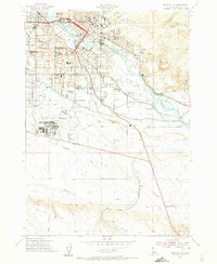 Boise South 1954 topographic map thumbnail