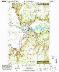 Bonners Ferry 1996 topographic map thumbnail