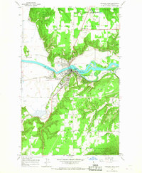 Bonners Ferry 1965 topographic map thumbnail